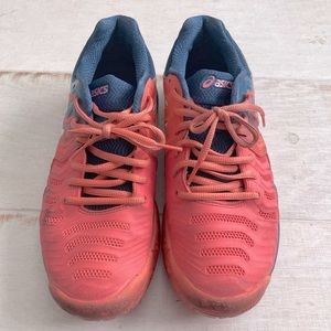 Asics | GEL-Resolution 7 Women’s sneakers peach Blue E751Y | Size 9